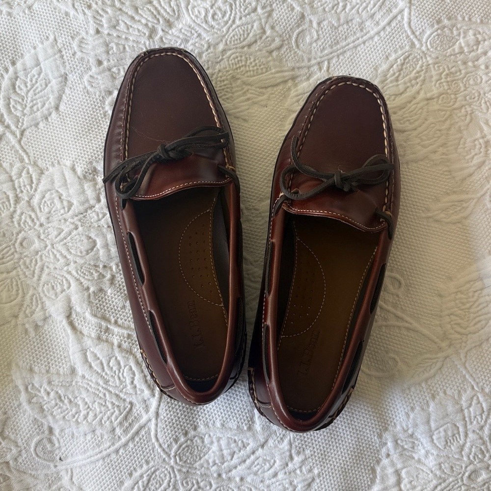 LL Bean leather bottom slippers - Picture 2 of 5